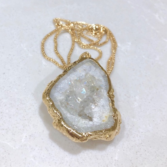 Casa De Gitanas Jewelry - Angel Aura Druzy Necklace